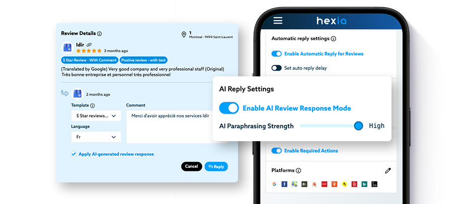 Varied, natural replies powered by AI